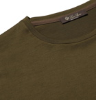Loro Piana - Slim-Fit Silk and Cotton-Blend Jersey T-Shirt - Green