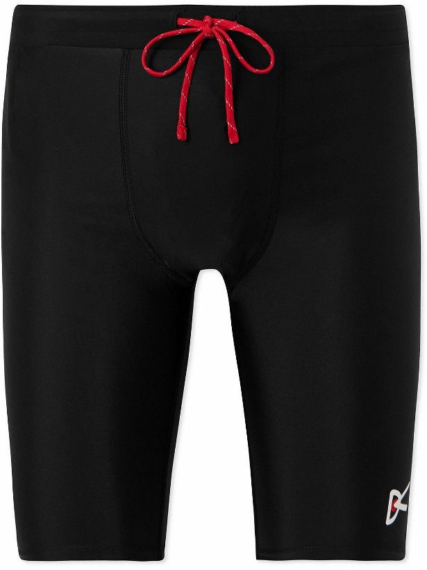 Photo: DISTRICT VISION - TomTom Speed Tight Stretch Recycled-Shell Shorts - Black