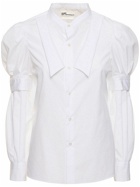 NOIR KEI NINOMIYA Broad Double Collar Cotton Shirt
