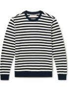 Orlebar Brown - Pierce Striped Cotton-Terry Sweatshirt - Blue