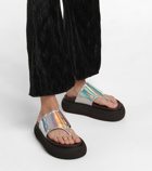 The Attico - Selene leather thong sandals