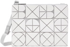 BAO BAO ISSEY MIYAKE White Font Crossbody Bag