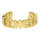 Balenciaga Gold Typo Bracelet