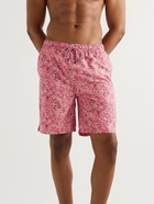 Peter Millar - Long-Length Printed Swim Shorts - Red