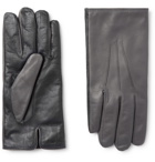 Paul Smith - Colour-Block Leather Gloves - Gray