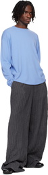 Guest in Residence Blue Oversized Crew Sweater