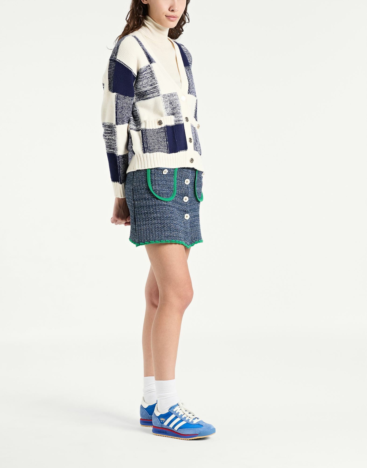 Cormio Womens Mini skirt Slate in Blue
