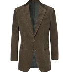 Thom Sweeney - Army-Green Slim-Fit Cotton-Corduroy Suit Jacket - Men - Green