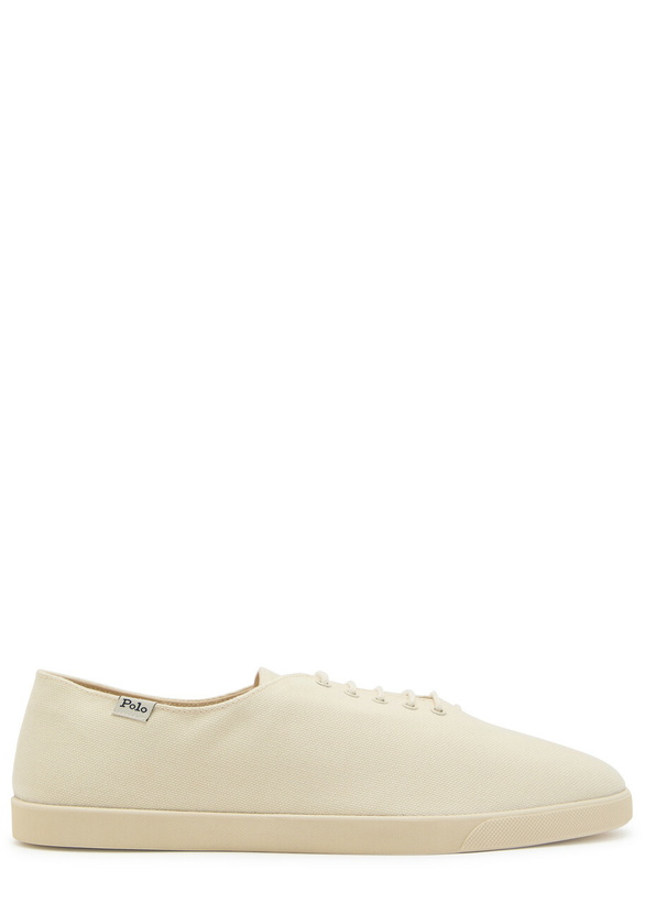Photo: Polo Ralph Lauren Bronx Canvas Sneakers Cream