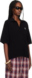 Stone Island Black 5100021 Light Raw Hand Organic Cotton Polo