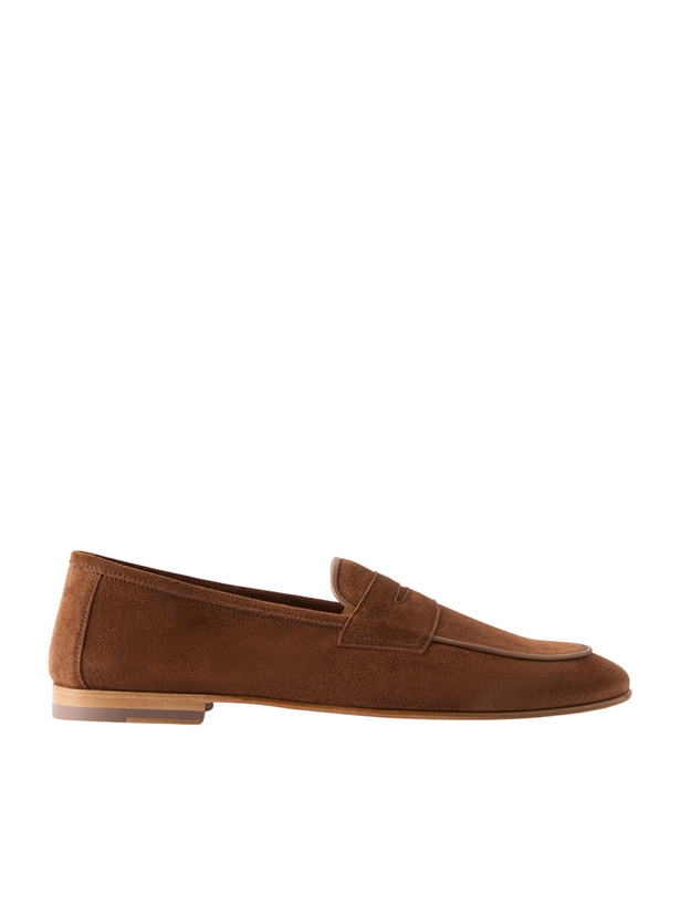 Photo: Frescobol Carioca - Leme Suede Loafers - Brown