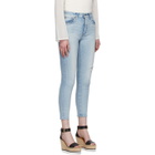 Moussy Vintage Blue Hillrose High-Waisted Skinny Jeans