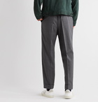 Officine Generale - Hugo Tapered Pleated Belted Wool Trousers - Gray