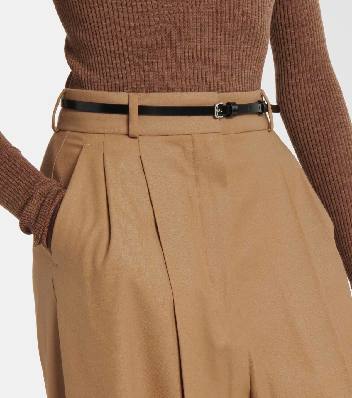 パンツ SPORTMAX BROWN WOOL TESO PANTS SportMax Brown Wool Teso Pants | italist