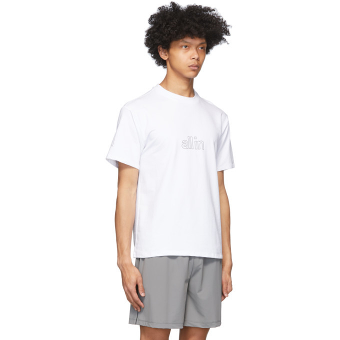 all in White Wave T-Shirt