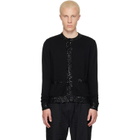 Ernest W. Baker Black Sequin Trim Cardigan