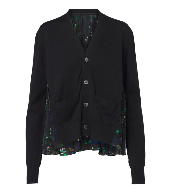 Photo: Sacai Floral cotton cardigan