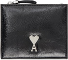 AMI Alexandre Mattiussi Black Voulez-Vous Folded Wallet