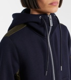 Sacai Paneled zip-up hoodie