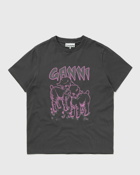 Ganni Basic Jersey Lambs Relaxed T Shirt Grey - Womens - Shortsleeves