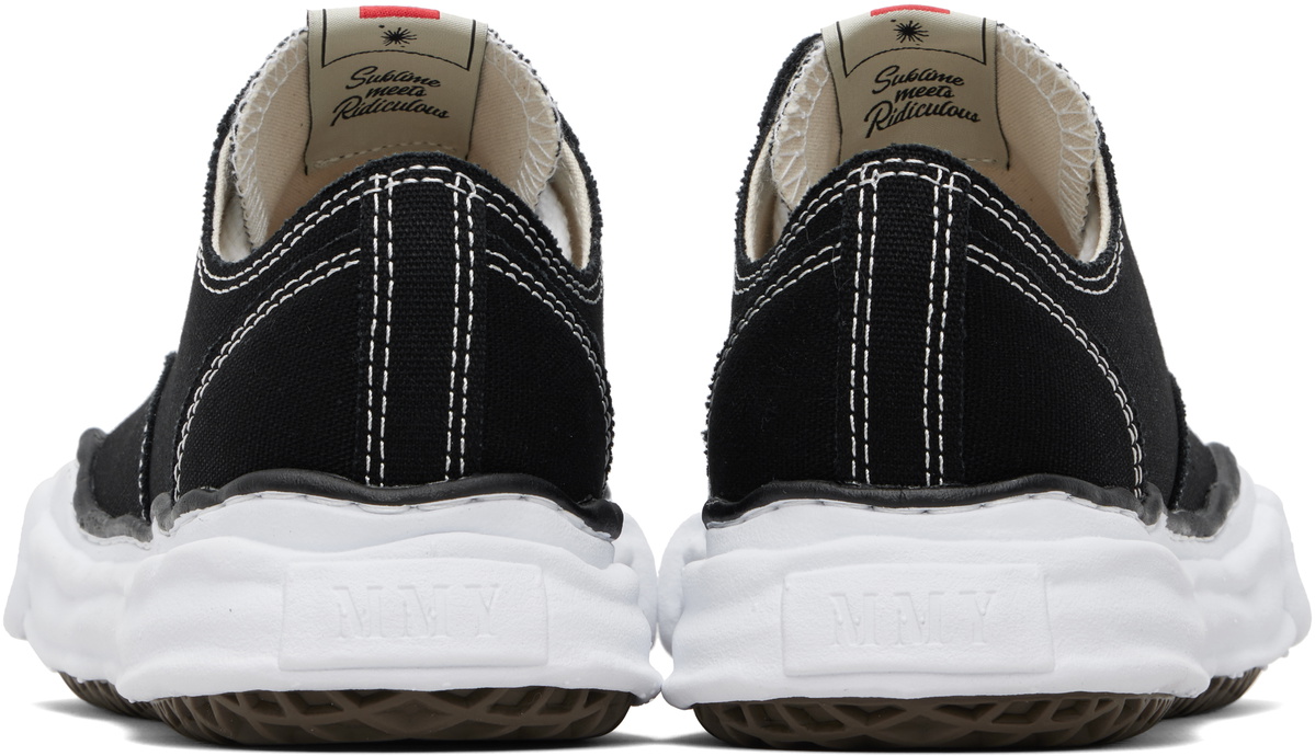 Maison MIHARA YASUHIRO Black Peterson OG Sole Canvas Low-Top Sneakers
