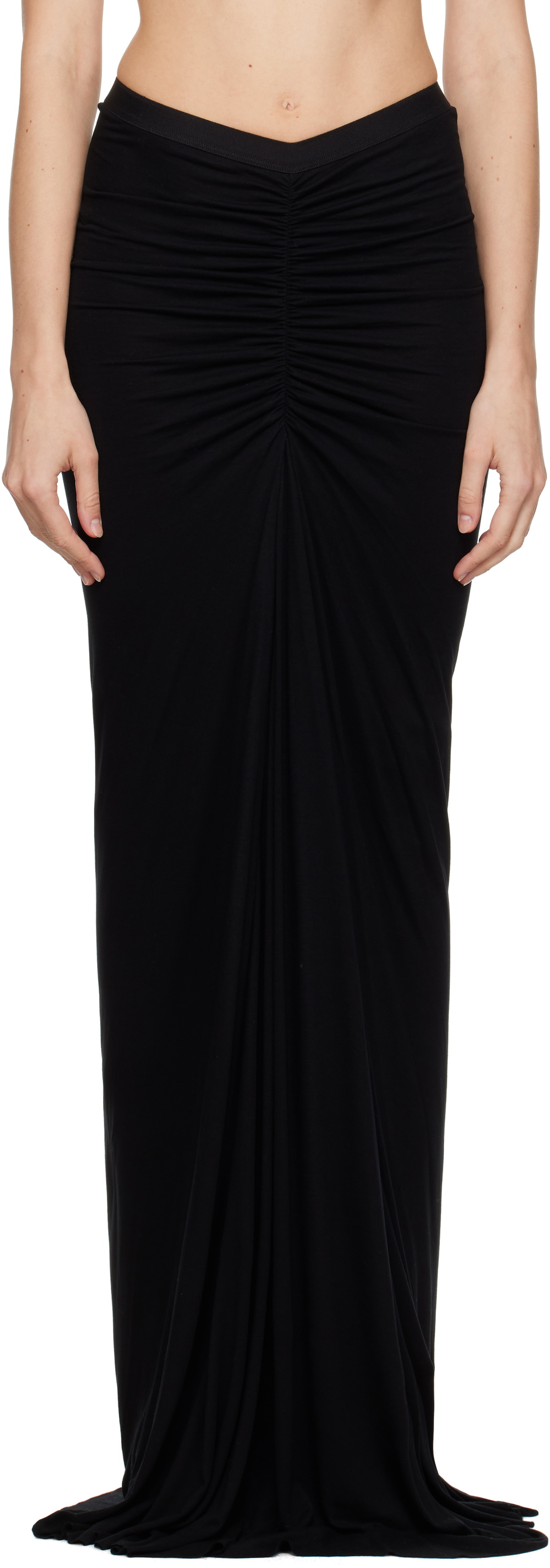 Rick Owens Lilies Black Porterville Poppy Maxi Skirt
