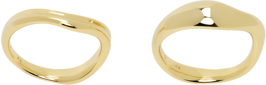 Maria Black Gold Vayu Ring Set