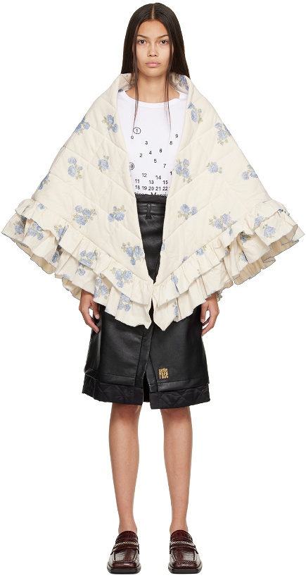 Photo: Martine Rose Off-White Double Frill Scarf