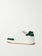 SAINT LAURENT - SL/61 Suede-Trimmed Leather Sneakers - White