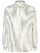 BOTTEGA VENETA - Pinstripe Knitted Linen Shirt