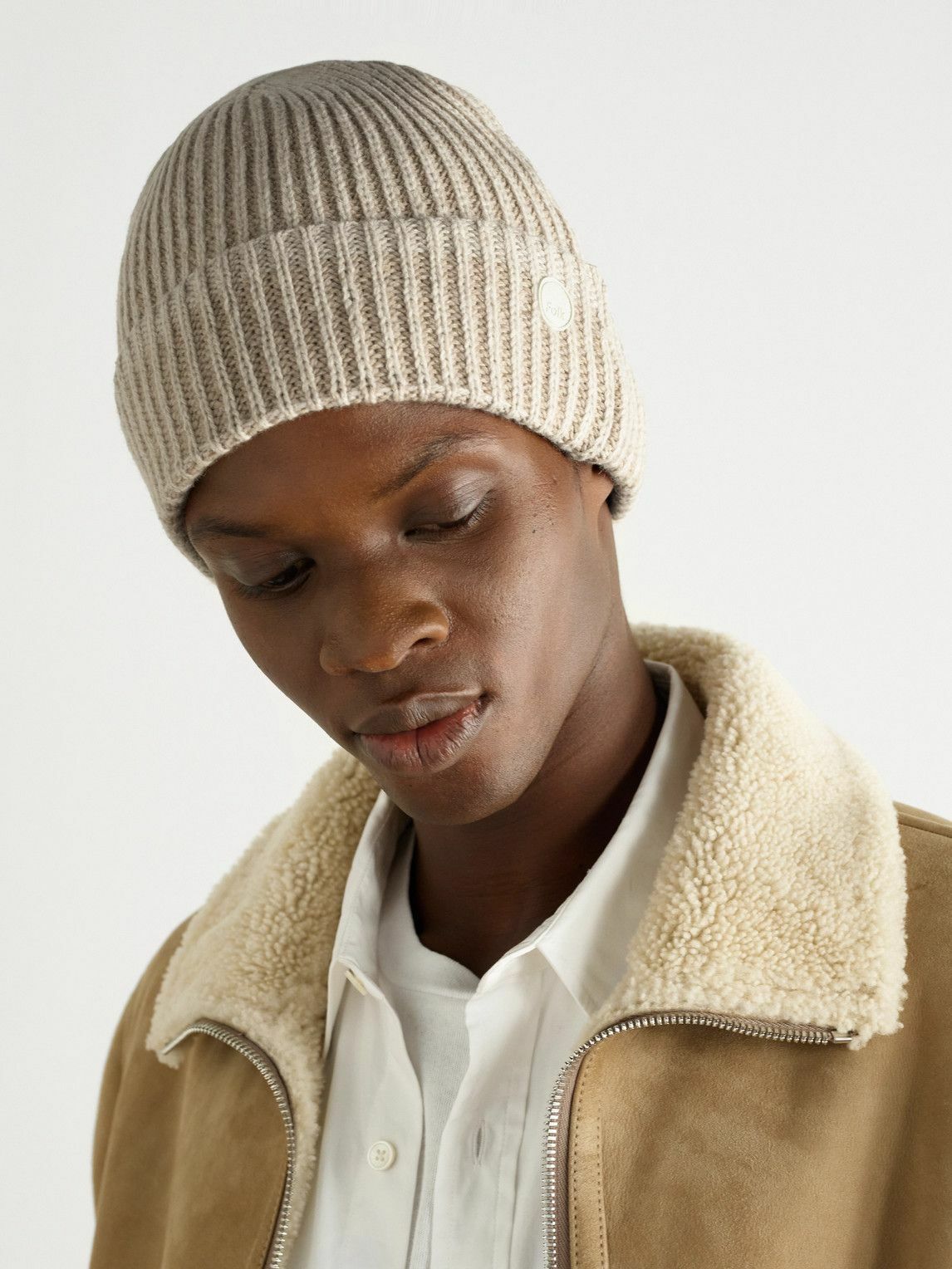 Folk - Ribbed Wool-Blend Beanie
