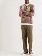 KAPITAL - Tie-Dyed Fleece Sweater - Purple
