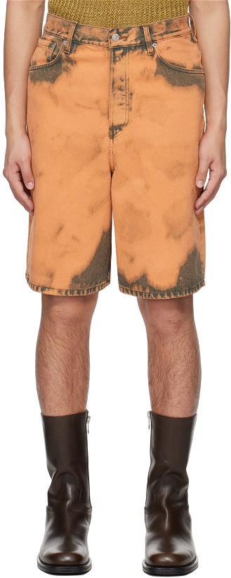 Photo: Dries Van Noten Orange Bleached Shorts