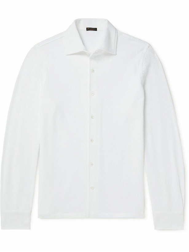 Photo: Rubinacci - Cotton-Piqué Shirt - White