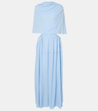 Proenza Schouler Frankie caped jersey maxi dress