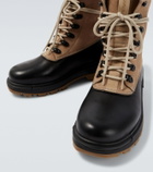 Canada Goose Leo suede and leather ankle boots