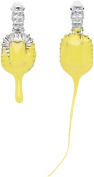 Ottolinger Silver & Yellow Diamond Dip Earrings