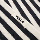 Tekla Fabrics Organic Terry Bath Towel in Black Stripe