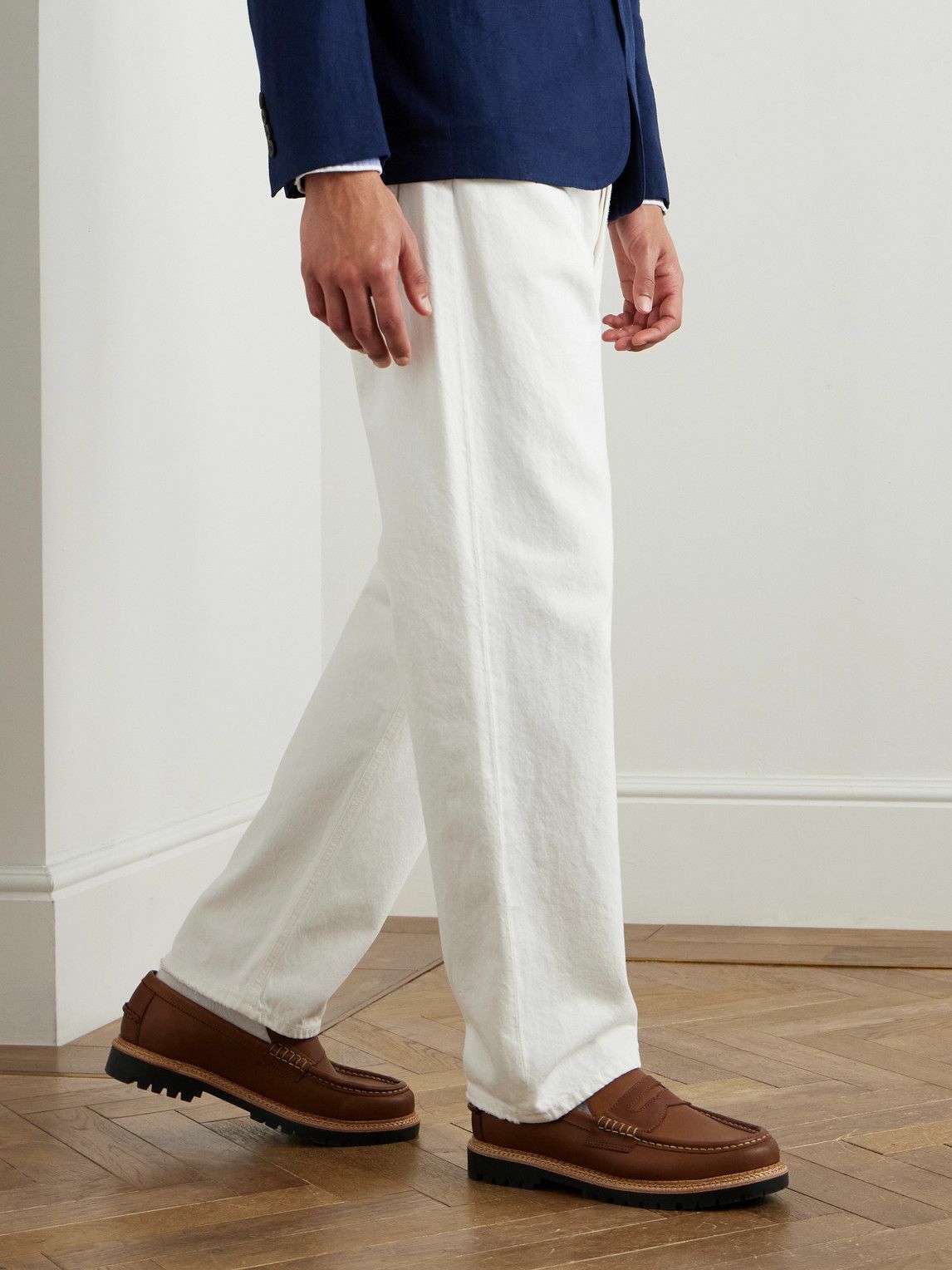 Polo Ralph Lauren - Jett Oiled-Leather Penny Loafers - Brown Polo
