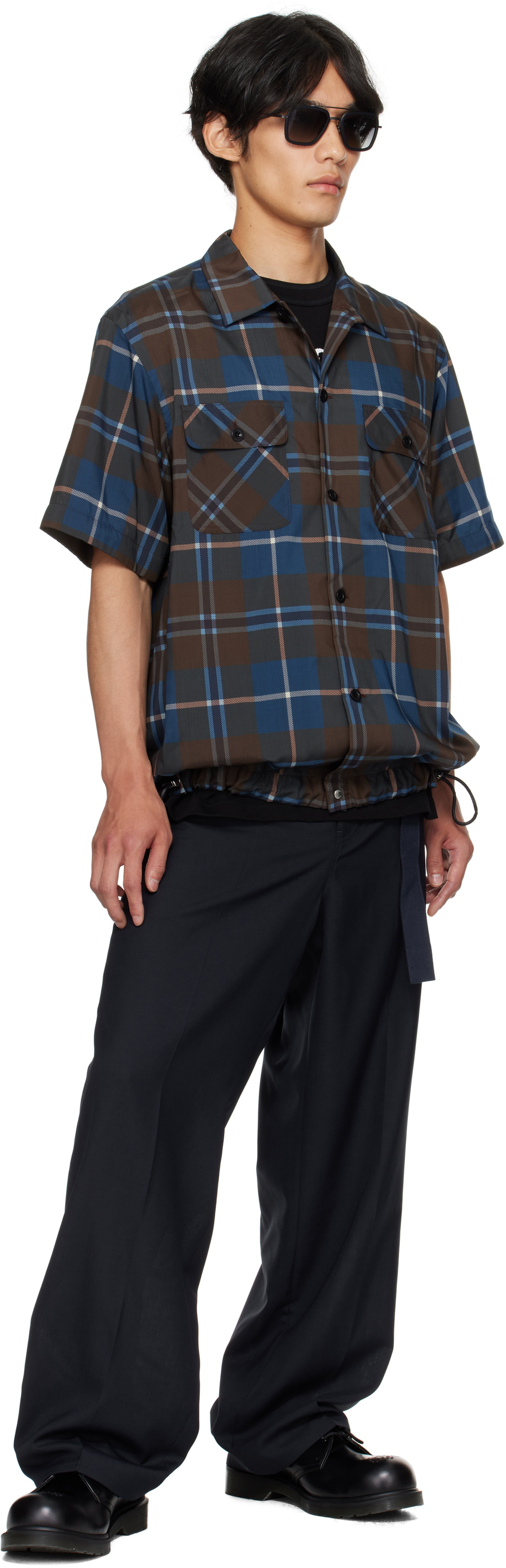 sacai Navy Suiting Trousers Sacai