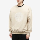 Café Mountain Men's Flow Logo Crew Sweater in Taupe