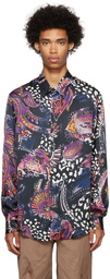 Just Cavalli Multicolor Graphic Shirt