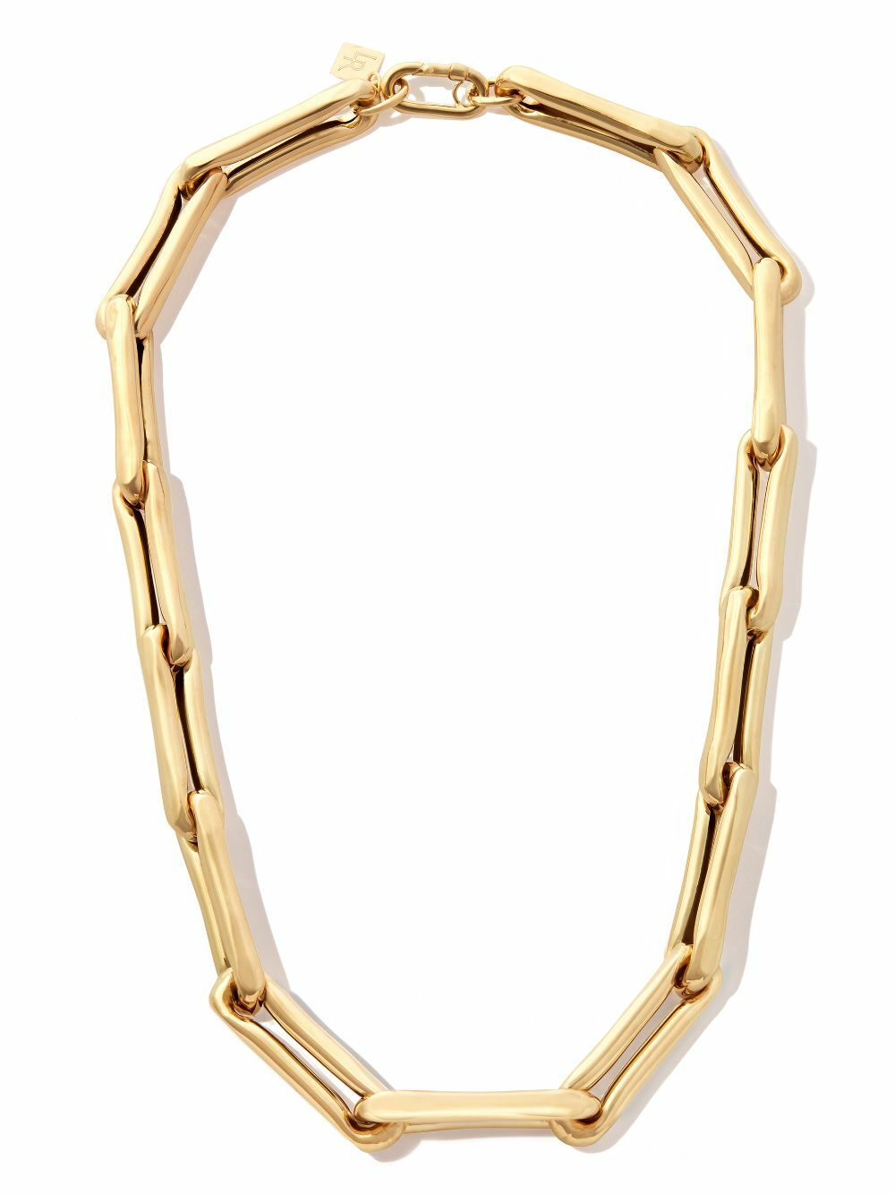 Lauren Rubinski 14K Yellow Gold Extra Large Brushed Chain Necklace
