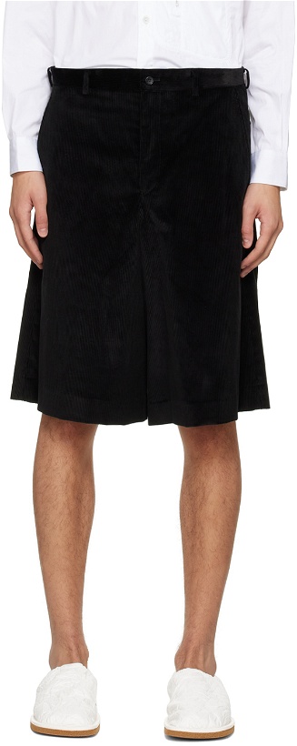 Photo: Comme des Garçons Homme Plus Black Knee-Length Shorts
