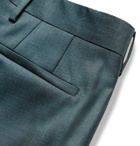 Paul Smith - Teal Soho Slim-Fit Sharkskin Wool Suit Trousers - Blue