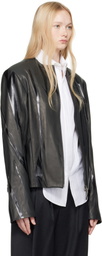ADER error Black Product. 14 Leather Jacket