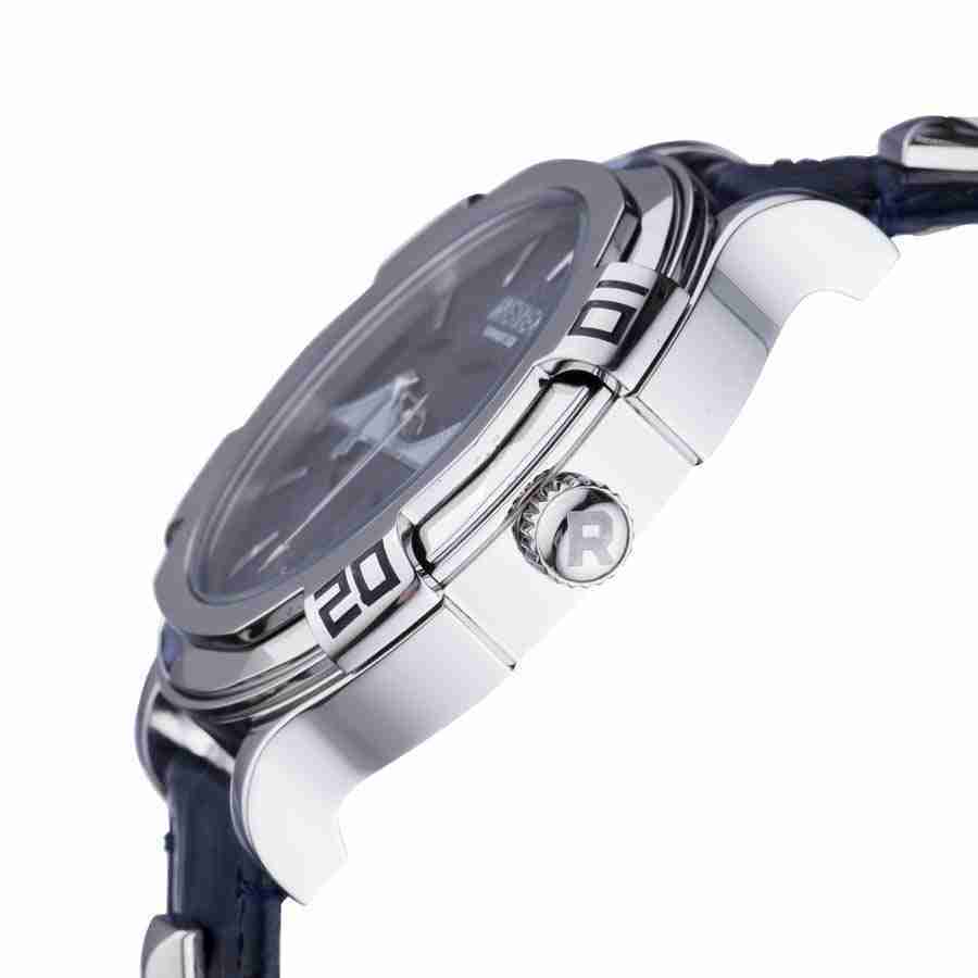 Rebel Brooklyn Bridge Blue Dial Blue Leather Mens Watch RB102-4041