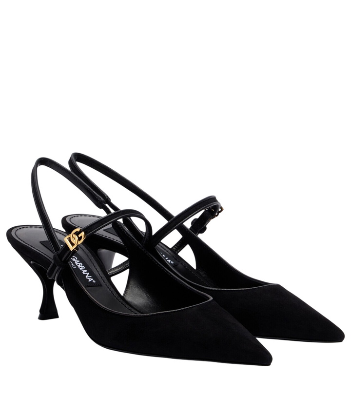Photo: Dolce&Gabbana Suede slingback pumps
