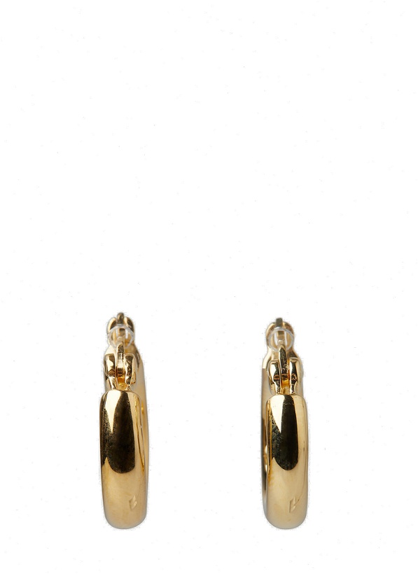 Photo: Classic Thick Small Hoop Earrings in Gold