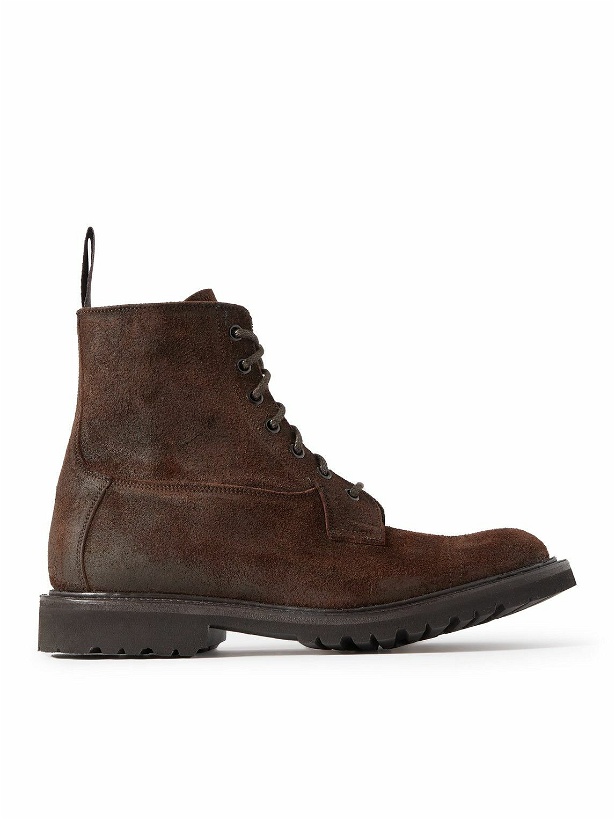 Photo: Tricker's - Grassmere Waxed-Suede Boots - Brown